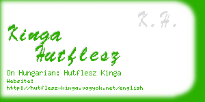 kinga hutflesz business card